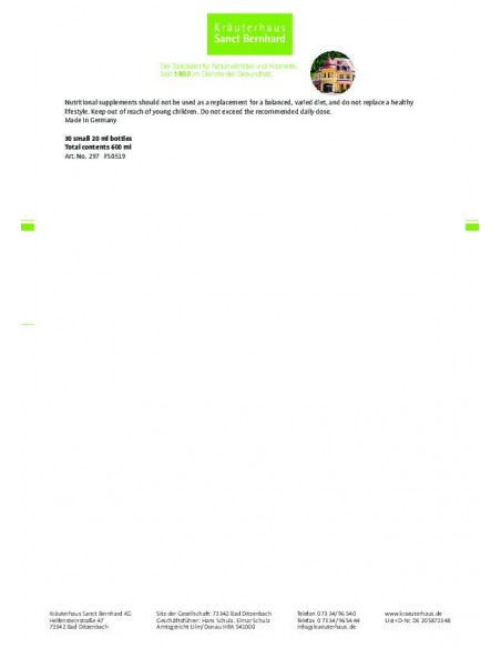 Sanct Bernhard - Kollageeni ja hüaluroonhappe jook, 30x20ml