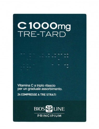 Bios Line - C-vitamiin tre-tard, 1000mg, 24 kapslit