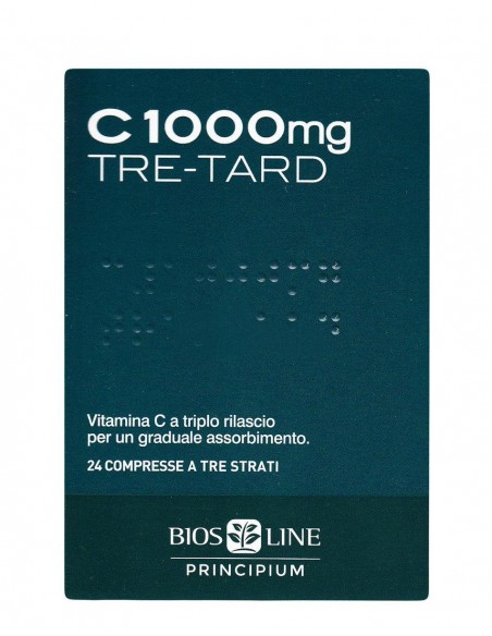 Bios Line - C-vitamiin tre-tard, 1000mg, 24 kapslit
