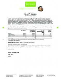 Sanct Bernhard - Ester-C-vitamiini kapslid, 120tk 85g 2