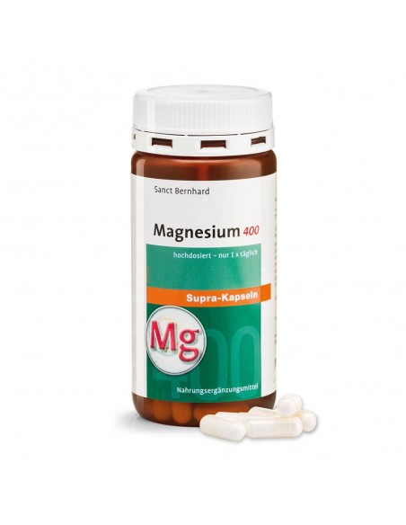 Sanct Bernhard - Magneesium 400 "Supra" kapslid, 120tk
