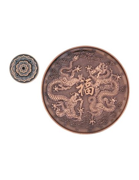 Viirukialus – Draakon, metallist, läbimõõt 10cm