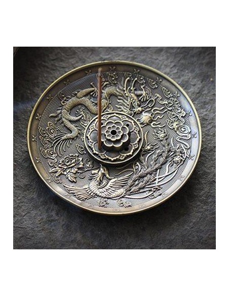 Viirukialus – Draakon, metallist, läbimõõt 10cm