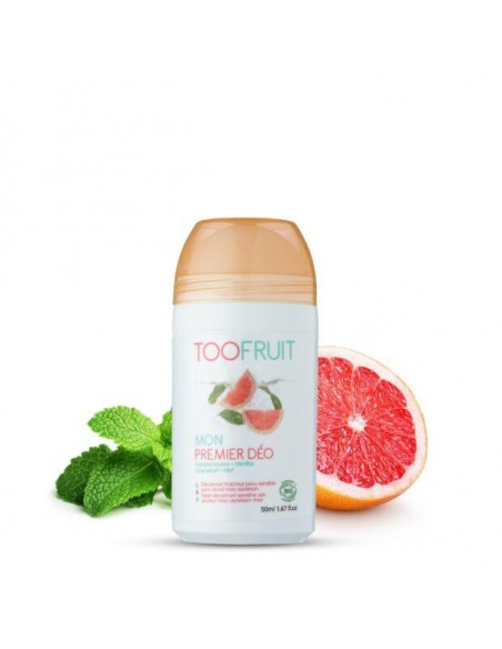 Toofruit - Looduslik higistamisvastane roll-on deodorant lastele piparmündi ja greibiga 5+ eluaastat, 50 ml