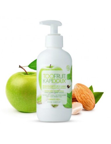 Toofruit - Niisutav ja juukseid pehmendav pisaravaba šampoon õuna ja magusmandliõliga 3+ eluaastat, 200 ml