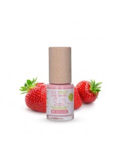 Toofruit - Roosat värvi looduslik maasikalõhnaline küünelakk lastele, 10 ml 2