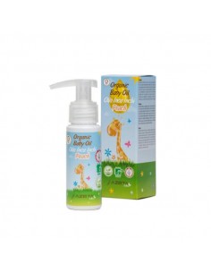 Azetabio - Looduslik beebiõli pehmendava magusmandliõli ja sheavõiga virsiku lõhnaga, 50 ml