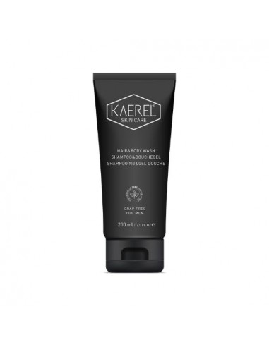 Kaerel - Mõnusa värske lõhnaga ja 100% looduslik keha- ja juustepesuvahend meestele, 200 ml