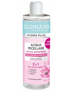 Clinians - Hydra Plus mitsellaarvesi kuivale ja tundlikule näonahale, 400ml