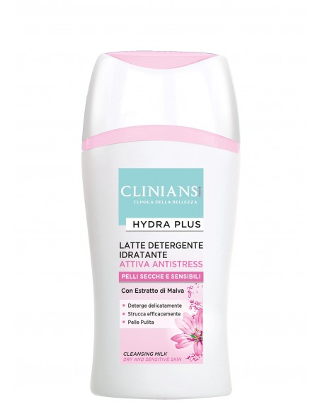 Clinians - Hydra Plus niisutav puhastuspiim kuivale ja tundlikule nahale, 200ml