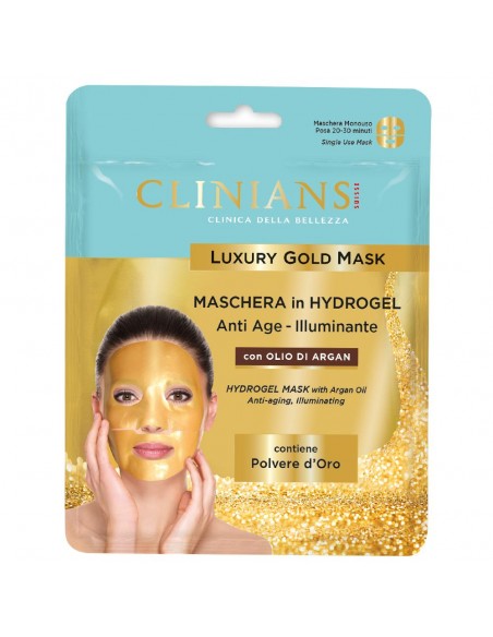 Clinians - Luksuslik Kuldne vananemisvastane hüdrogeelmask arganiõliga (2-osaline), 25g
