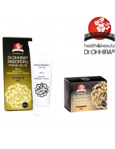 Dr. OHHIRA® Kampuku iluseep ja Magoroku nahahooldusõli komplekt