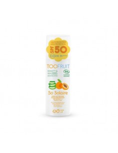 Toofruit - Looduslik mineraalsete filtritega UVA ja UVB kaitsega veekindel aprikoosilõhnaline päikesekreem SPF50, 100 ml
