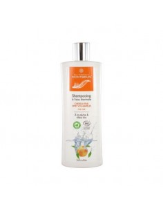 Montbrun - Kohevust andev orgaaniline šampoon termaalveega normaalsetele juustele virsiku ja laimiga, 250 ml