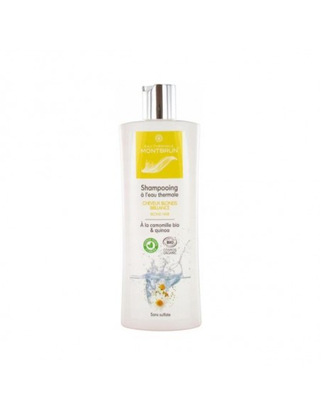 Montbrun - Orgaaniline šampoon termaalveega blondidele juustele kummeli ja kinoaga, 250ml