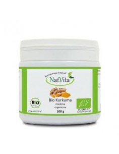 NatVita - Kurkum jahvatatud ÖKO, 100g