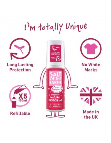 Salt of the Earth - Looduslik maasikalõhnaline deodorant lastele, 100ml