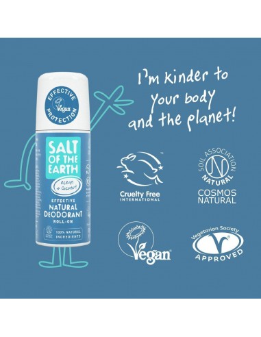 Salt of the Earth - COSMOS Natural roll-on deodorant Ocean&Coconut, 75ml