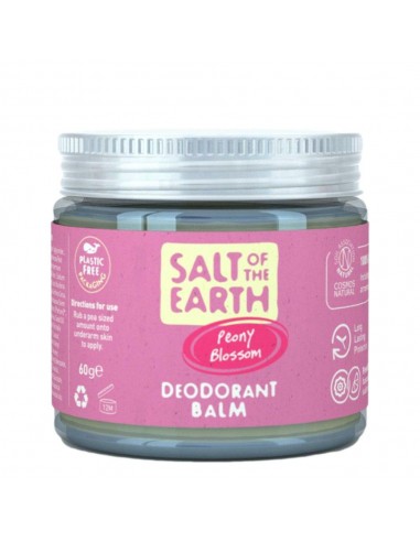 Salt of the Earth - Plastikuvaba looduslik kreemdeodorant Peony Blossom, 60g