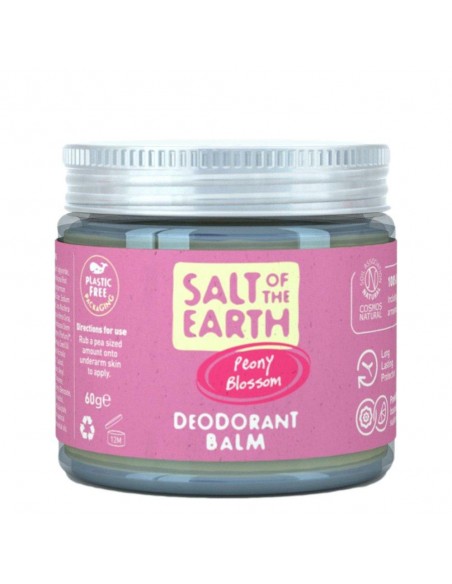 Salt of the Earth - Plastikuvaba looduslik kreemdeodorant Peony Blossom, 60g