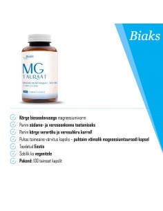 Biaks - Magneesium Tauraat, 100 kapslit 2