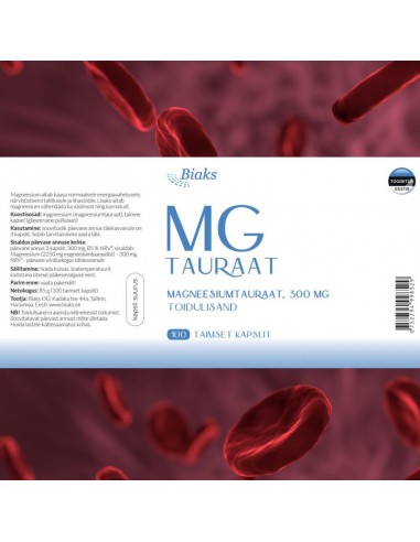 Biaks - Magneesium Tauraat, 100 kapslit