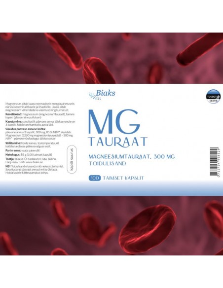 Biaks - Magneesium Tauraat, 100 kapslit