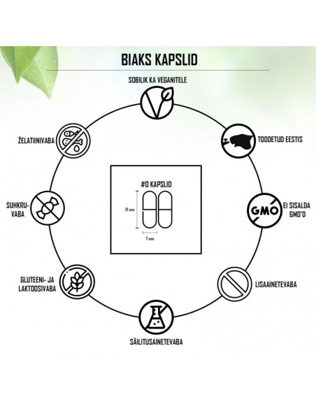 Biaks - Kaltsium Glütsinaat, 100 kapslit