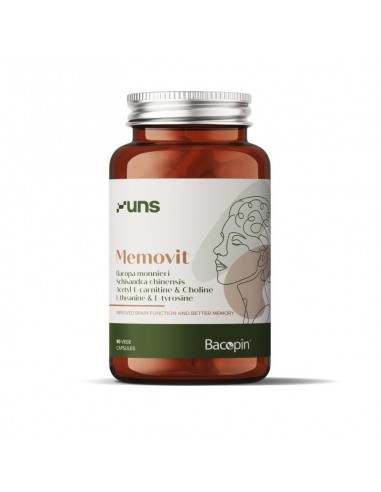 Uns - Hea mälu kapslid "Memovit", 90tk