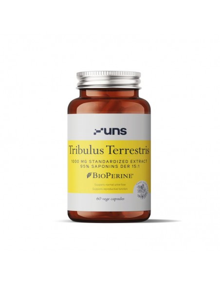 Uns - Tribulus ekstrakt (1000mg) + Bioperiin, 60 kapslit