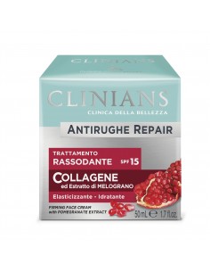 Clinians - Kortsudevastane päevakreem, kaitsev ja pinguldav granaatõuna ekstraktiga – SPF15, 50ml