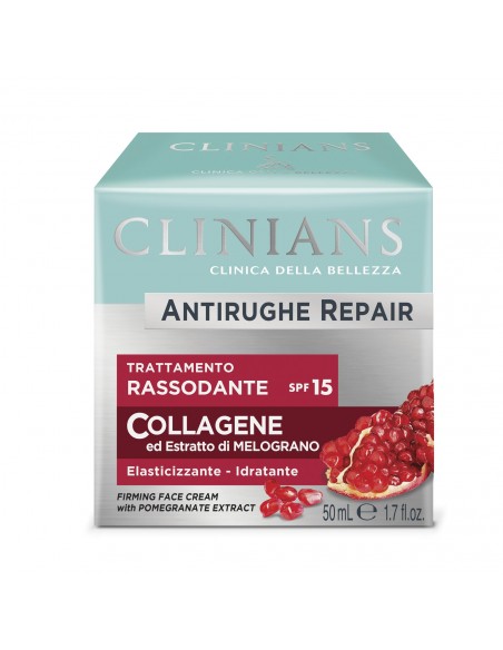 Clinians - Kortsudevastane päevakreem, kaitsev ja pinguldav granaatõuna ekstraktiga – SPF15, 50ml