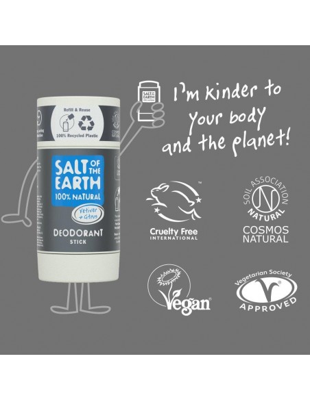 Salt of the Earth - Tsitruse ja vetiveri lõhnaline pulkdeodorant 84g