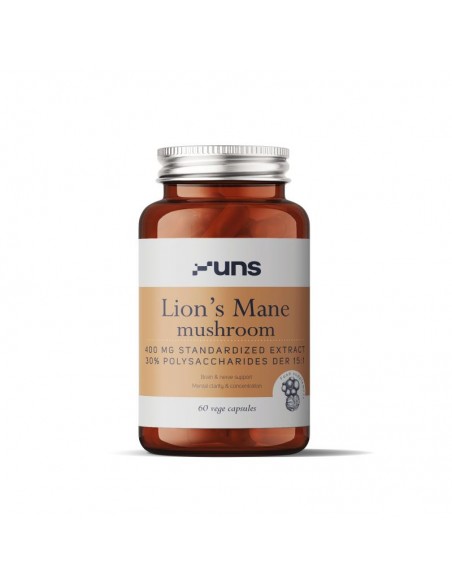 Uns - Lion's Mane seeneekstrakt (400mg), 60 kapslit