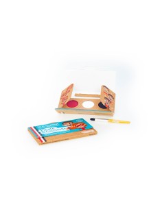 Namaki - Looduslikest koostisainetest musta, punase ja valge värviga näomaalingu komplekt: piraat ja lepatriinu, 7.5g - 16.95€ 2