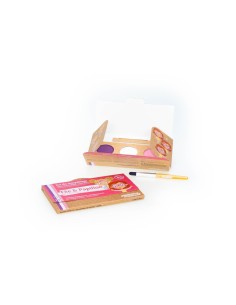 Namaki - Looduslikest koostisainetest roosa, lilla ja valge värviga näomaalingu komplekt: haldjas ja liblikas, 7.5g 2