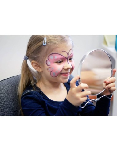 Namaki - Looduslikest koostisainetest roosa, lilla ja valge värviga näomaalingu komplekt: haldjas ja liblikas, 7.5g