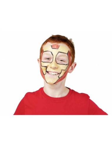 Namaki - Looduslikest koostisainetest kollase, punase ja musta värviga näomaalingu komplekt: ninja ja superkangelase, 7.5g