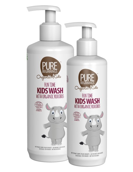 Pure Beginnings - Seebivaba nahka rahustav ja niisutav keha- ja juustepesuvahend apelsiniõli ja rooibose ekstraktiga, 500 ml