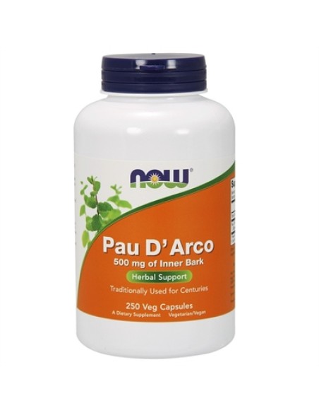 NOW Foods - Sipelgapuu koor (Pau D'Arco) 500mg, 250 kapslit - 24.75€