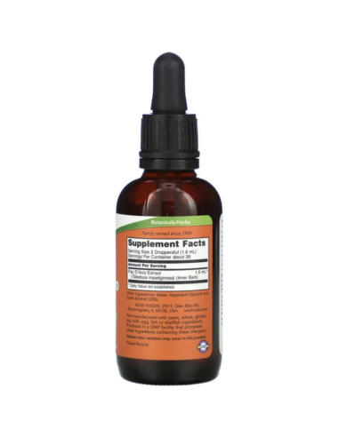 NOW Foods - Sipelgapuu koore ehk Pau D´Arco ekstrakt, 60ml