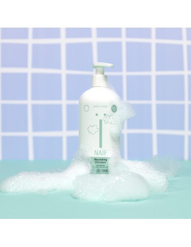 NAÏF - Niisutav pisaravaba šampoon puuvillaseemne ekstraktiga, taastäidetav pumbaga 500ml