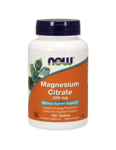 NOW Foods - Magneesiumtsitraat 200mg, 100 tabletti