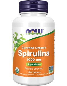 NOW Foods - Spirulina 1000mg, 120 kapslit