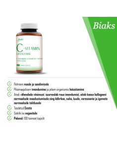 Biaks - Liposoomne C-vitamiin, 100 kapslit 2