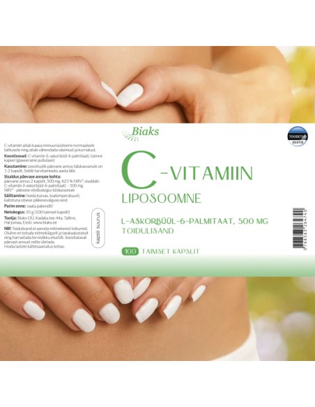 Biaks - Liposoomne C-vitamiin, 100 kapslit