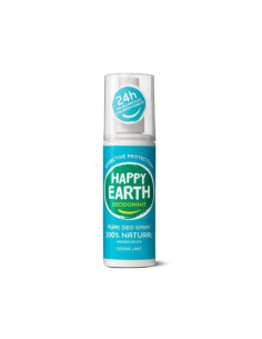 Happy Earth - 100% looduslik värskendava laimi ja seedri lõhnaga deodorant sprei, 100ml