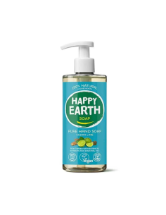 Happy Earth - 100% looduslik antibakteriaalne seep värskendava laimi ja seedriga, 300ml