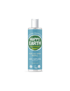Happy Earth - 100% looduslik seedri ja laimi lõhnaga deodorant, täitepakend 300ml