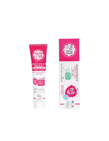 Pulpe De Vie - "Magic Kiss" orgaaniline vaarikamaitseline flouriidiga hambapasta lastele 4+ eluaastat, 75 ml